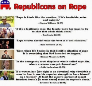 DISTURBING: Republican’s Views On Rape – “Relax and enjoy it”.