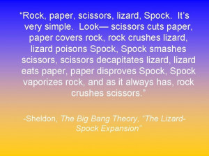 Big Bang Theory quote :)