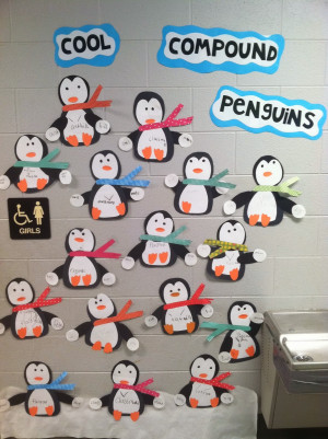 We also made these cute penguins to help practice compound words. You ...