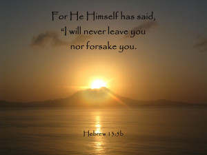 Hebrew 13.5b Bible Verse