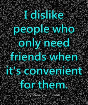 Convenient friends