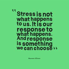 How often have you blamed stress on a situation or even on a person or ...