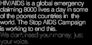 BRISTOL UNIVERSITY STOP AIDS SOCIETY