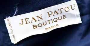 Jean Patou Logo Jean patou navy blue wool
