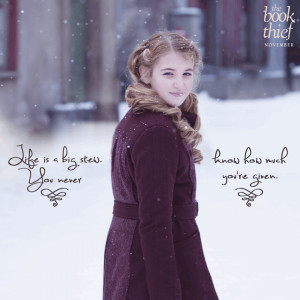 Sophie Nélisse plays Liesel