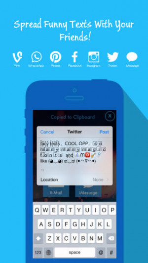Fancy Texts Keyboard for iOS 8 - Cool Font, Funny Text & Fantastic ...