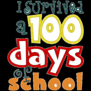 survived 100 days of school-