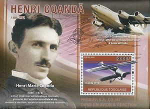 Details about Togo 2010 Stamp TG10125B Henri Coanda Inventor