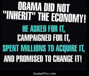 Obama did not inherit the economy – Barack Obama