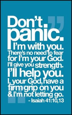 ... realize this is His plan and I will get through with His strength More