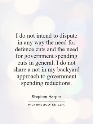 the need for defence cuts and the need for government spending cuts ...