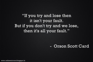 encouraging quotes for work : “If you try and lose then it isn't ...