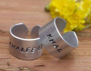Love these. Khal and Khaleesi rings