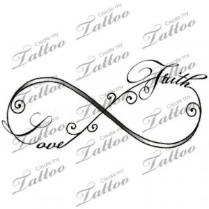 Marketplace Tattoo Infinity love and faith tattoo #13995 ...