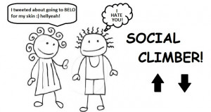 ... naobserve ko. Kids or even Teens na sagad na pagiging social climber