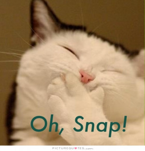 Oh, snap! Picture Quote #2