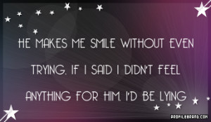 He makes me smile Graphic