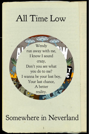 Somewhere In Neverland lyrics