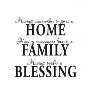Home Family Blessing Wall Quote Sticker Decals Removable Art Mural ...
