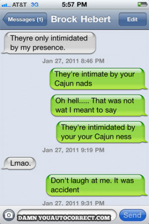 funny auto-correct texts - Spicy