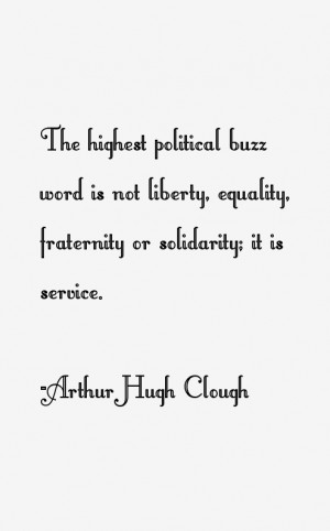 Arthur Hugh Clough Quotes & Sayings