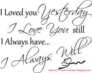 love you Quotes 2014 For valentines day wish