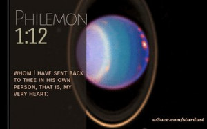 Bible Quote Philemon 1 12 Inspirational Hubble Space Telescope Image