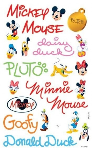 Disney's Signatures Mickey Mouse, Minnie Mouse, Donald Duck, Daisy ...