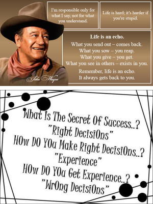 John Wayne Quotes and Extra