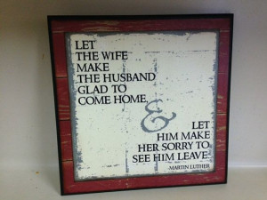 ... Quote by Martin Luther wooden sign NEW by bethborder: Marriage Quotes