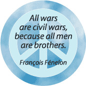 cool anti-war quote peace sign bumper sticker of the Day