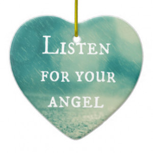 Angel Quotes Christmas Ornaments