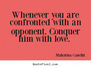 mahatma gandhi love quote poster prints design your own quote