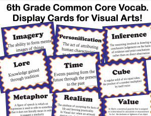 ... 134/Common-Core-Language-Arts-Vocabulary-for-Visual-Arts-for-6th-Grade
