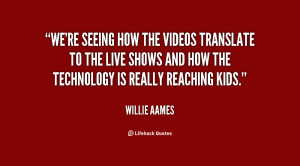 We're seeing how the videos translate to the live shows and how the ...