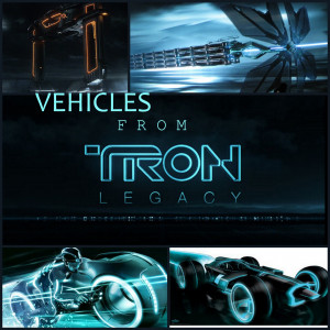 Vehicles from TRON : LEGACY