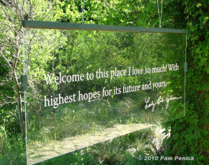 quote from Lady Bird Johnson , co-founder of the Wildflower Center ...