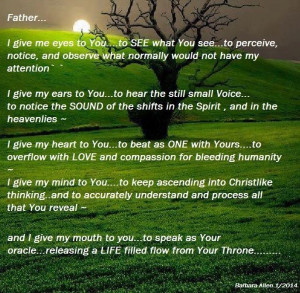 Bless You Father for the answer, as it unfolds may we rejoice in the ...
