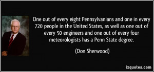 every eight Pennsylvanians and one in every 720 people in the United ...