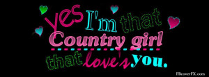Country Girl Sayings 23 Facebook Cover