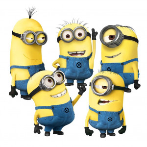 Despicable Me 2 Minion Wall Decal Sticker (5 in 1)
