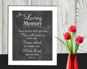 memory printable Memorial table Wedding memorial sign Memorial quotes ...