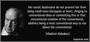 Her exotic daydreams do not prevent her from being small-town ...