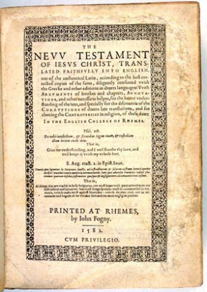 Wallpaper douay rheims bible new testament 1582 old testament 1609 ...