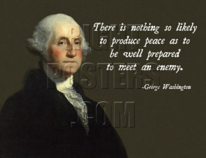 George Washington Defense Quote Poster