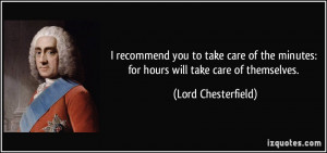 recommend you to take care of the minutes: for hours will take care ...