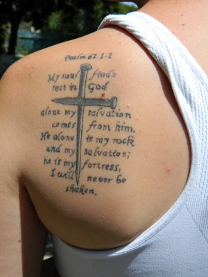 small christian tattoo design