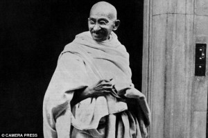 Mahatma Gandhi gave a speech in front of an audience of princes in ...