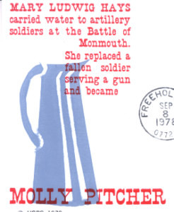 Molly Pitcher postal card