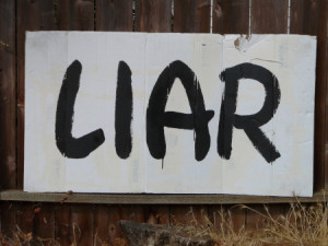 Liar sign
